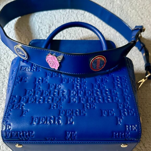 Gianfranco Ferré GFF Royal Blue Handbag - Picture 12 of 16